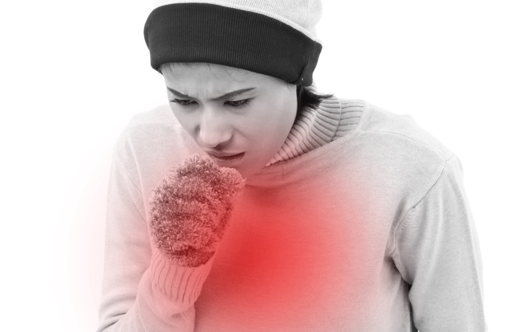 foto en blanc i negre d'una persona amb tos crònica